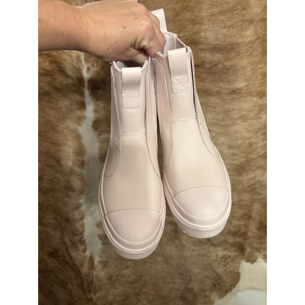 Converse Chuck Taylor All Star Lugged Leather Chelsea Boot Girls Sz 4.5 Blush💕